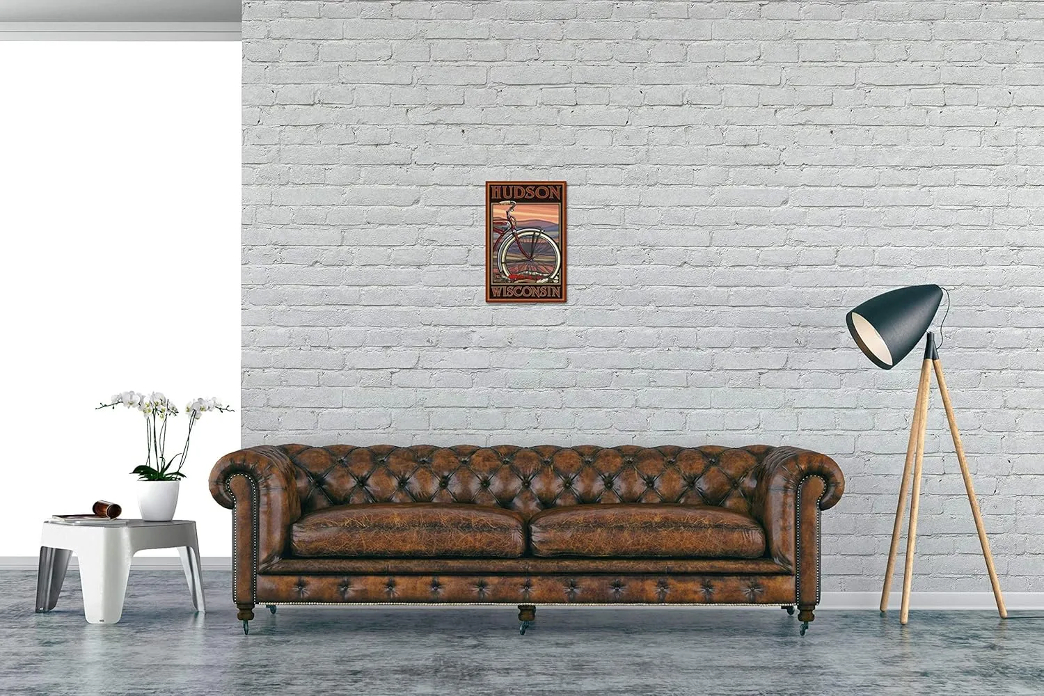 Hudson Wisconsin Old Half Bike Giclee Archival Canvas Print Wall Art Décor for Home & Office from Travel Artwork by Artist Paul A. Lanquist 12" x 18"