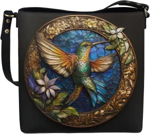 HUGS IDEA Handbags for Women Large Capacity Hobo Bags Leather Bucket Top-handle Purse