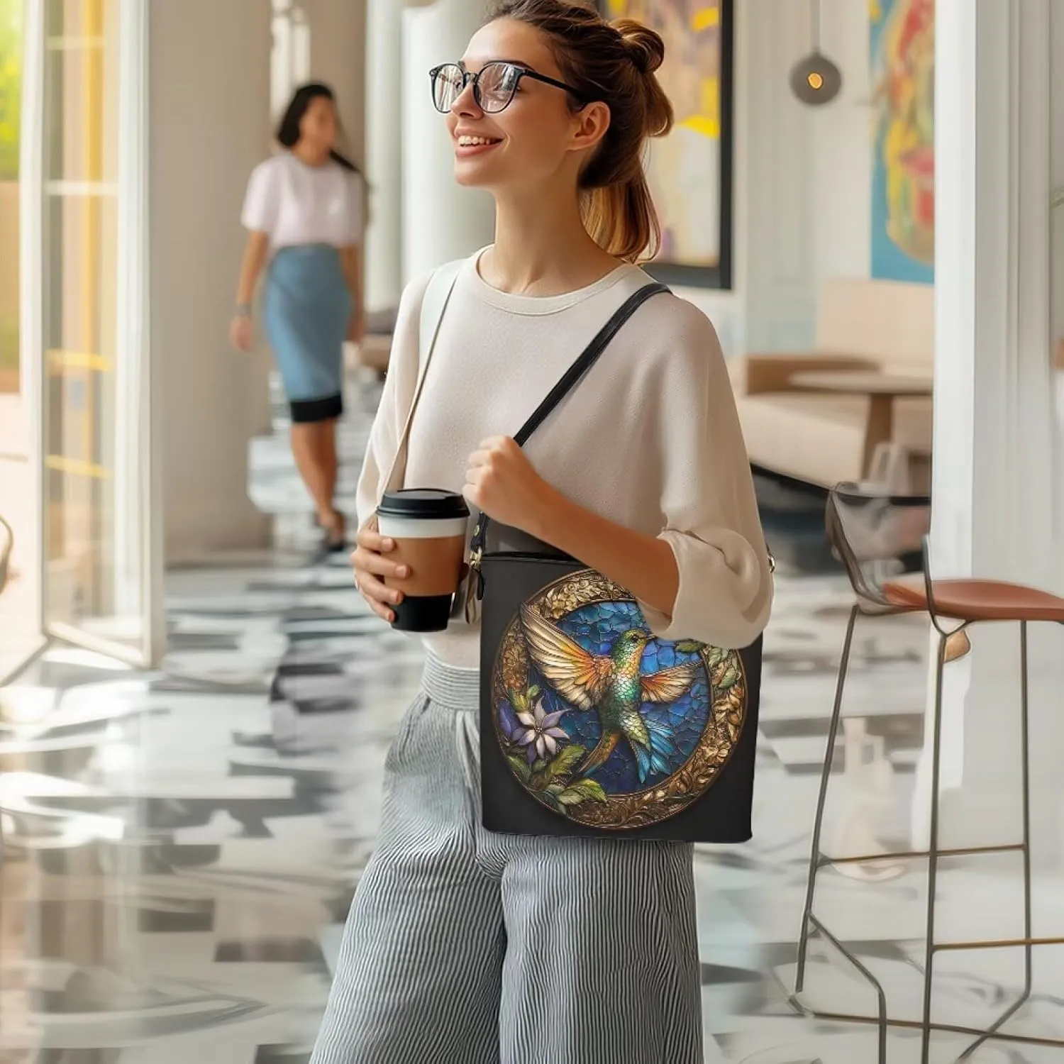 HUGS IDEA Handbags for Women Large Capacity Hobo Bags Leather Bucket Top-handle Purse