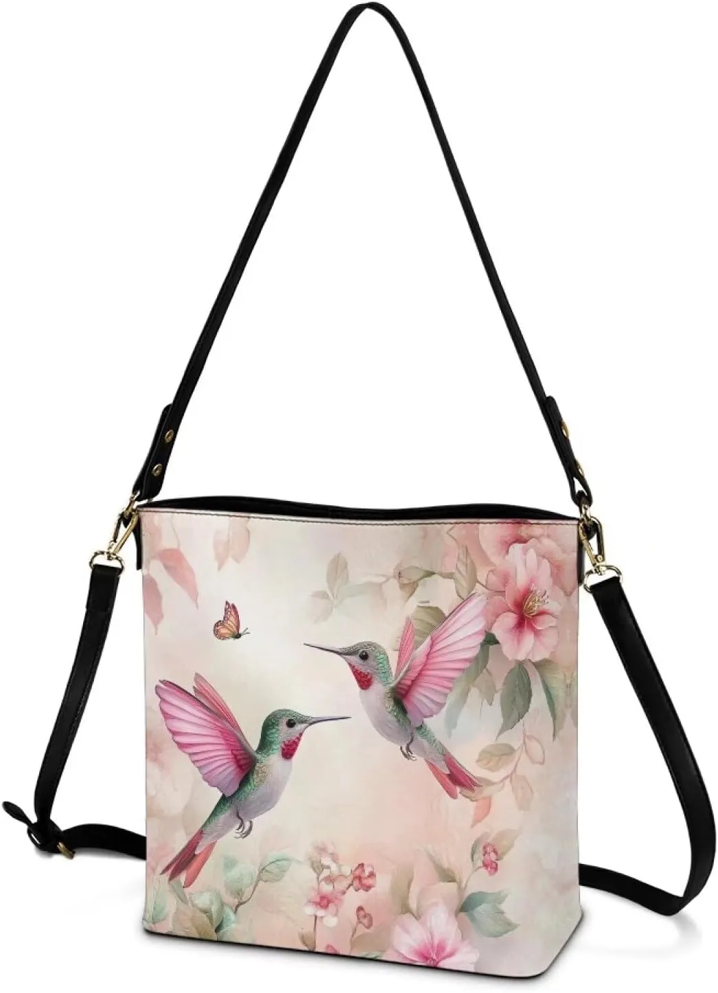 HUGS IDEA Women Bucket Bags Leather Purse Handbag Shoulder Bag for Ladies Purse Crossbody Wallet Bag