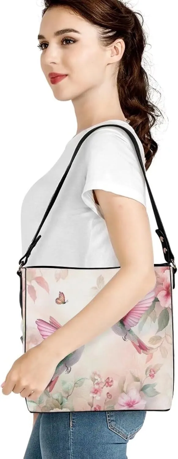 HUGS IDEA Women Bucket Bags Leather Purse Handbag Shoulder Bag for Ladies Purse Crossbody Wallet Bag