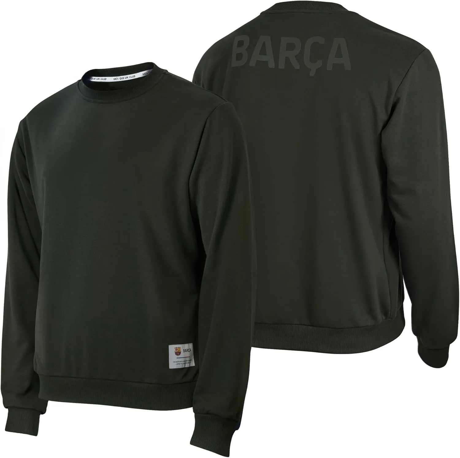 Icon Sports Officially Licensed Football Club Cotton Terry Monochromatic Crewneck Pullover Sweater – Mens Soccer Apparel