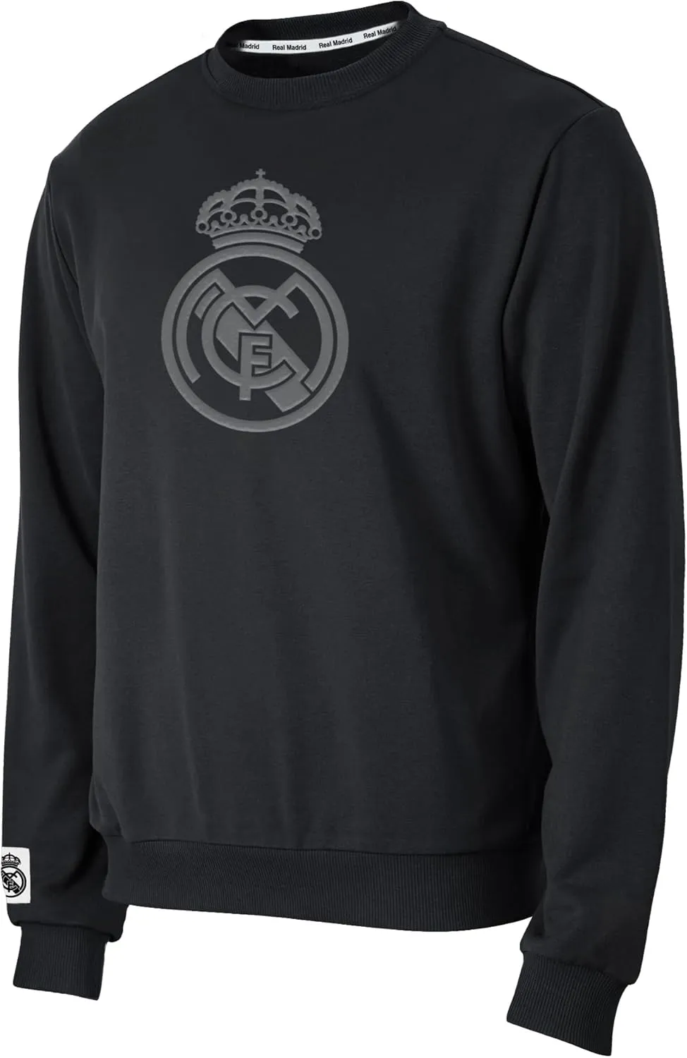 Icon Sports Officially Licensed Football Club Cotton Terry Monochromatic Crewneck Pullover Sweater – Mens Soccer Apparel