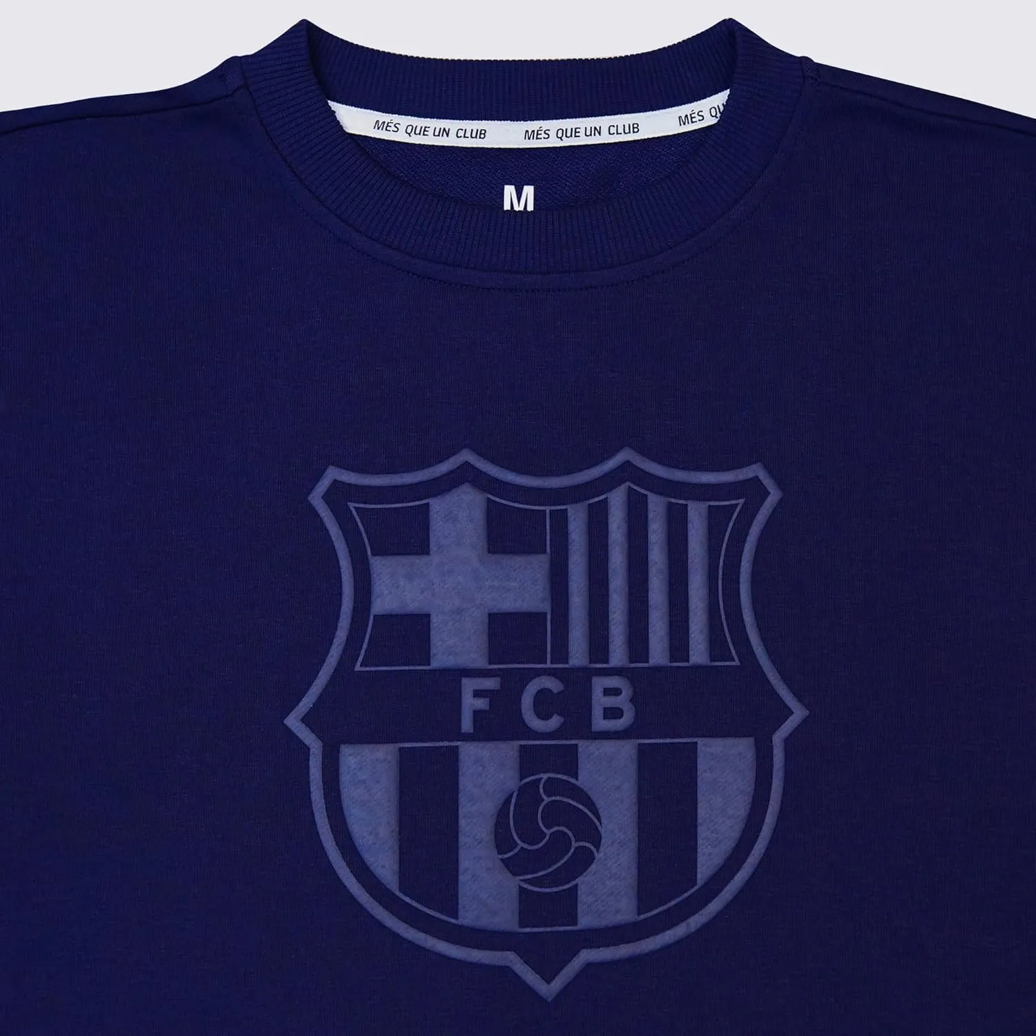 Icon Sports Officially Licensed Football Club Cotton Terry Monochromatic Crewneck Pullover Sweater – Mens Soccer Apparel