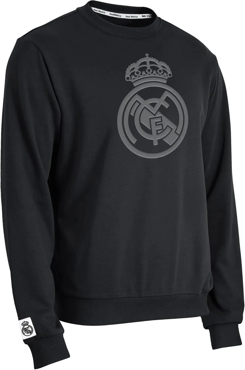 Icon Sports Officially Licensed Football Club Cotton Terry Monochromatic Crewneck Pullover Sweater – Mens Soccer Apparel
