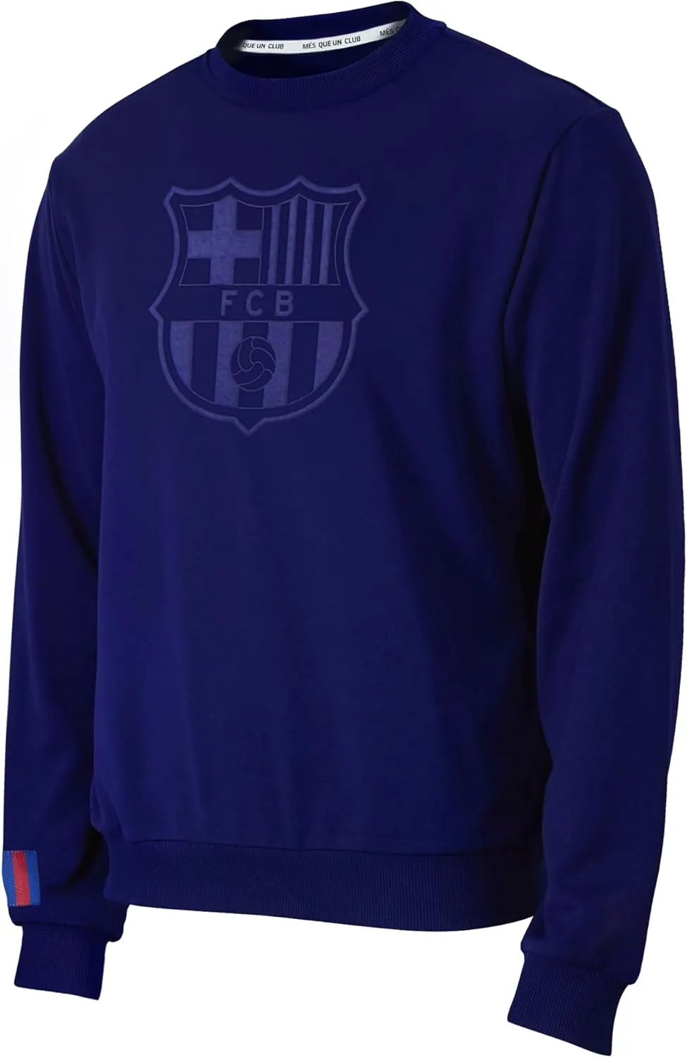 Icon Sports Officially Licensed Football Club Cotton Terry Monochromatic Crewneck Pullover Sweater – Mens Soccer Apparel