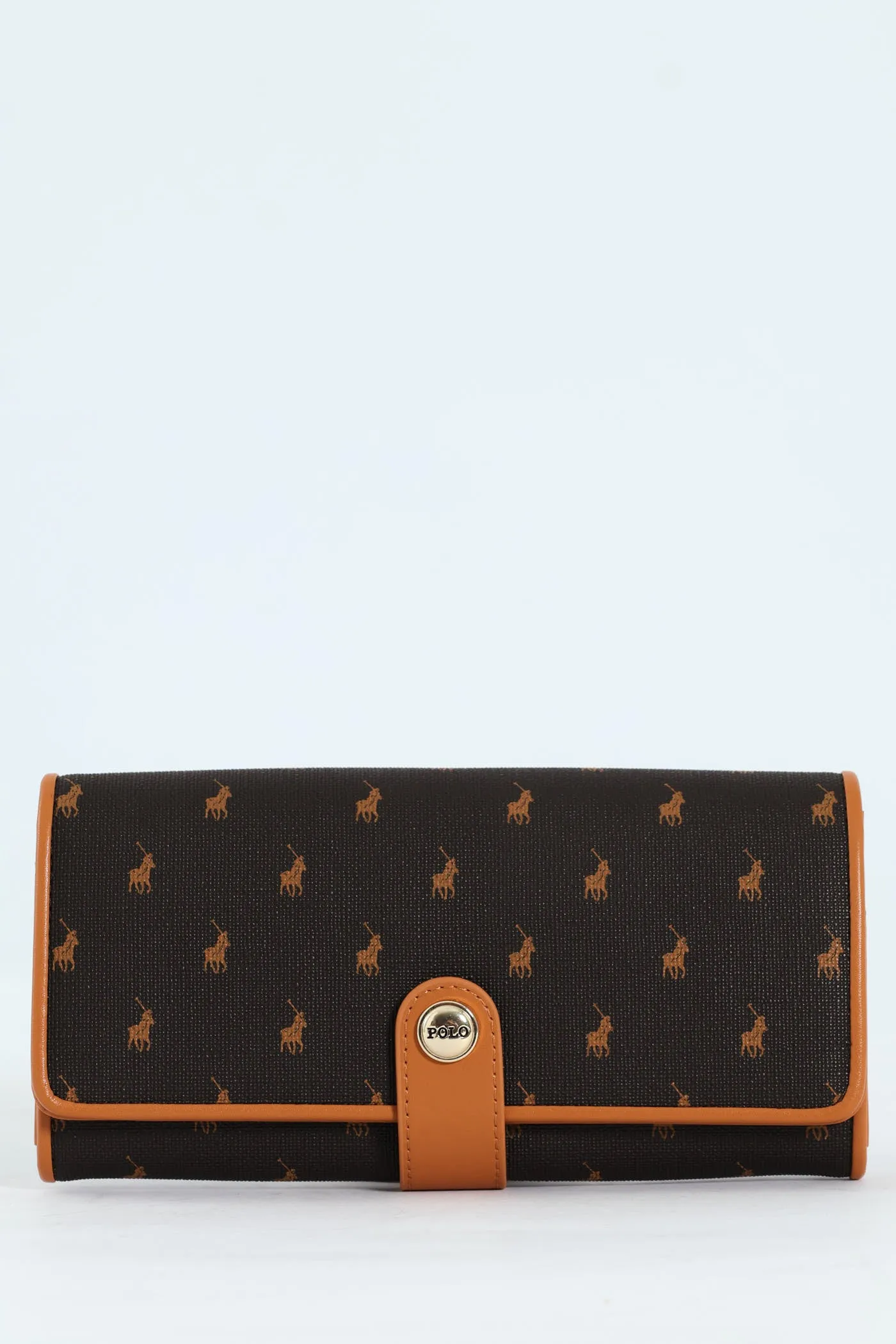 Iconic Clutch Purse - Brown