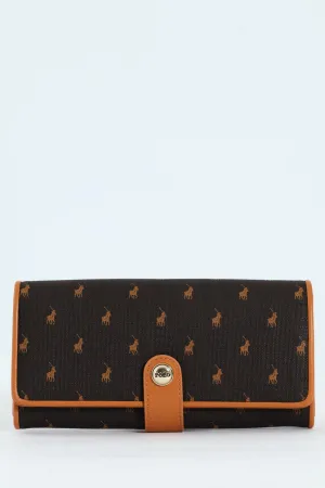 Iconic Clutch Purse - Brown