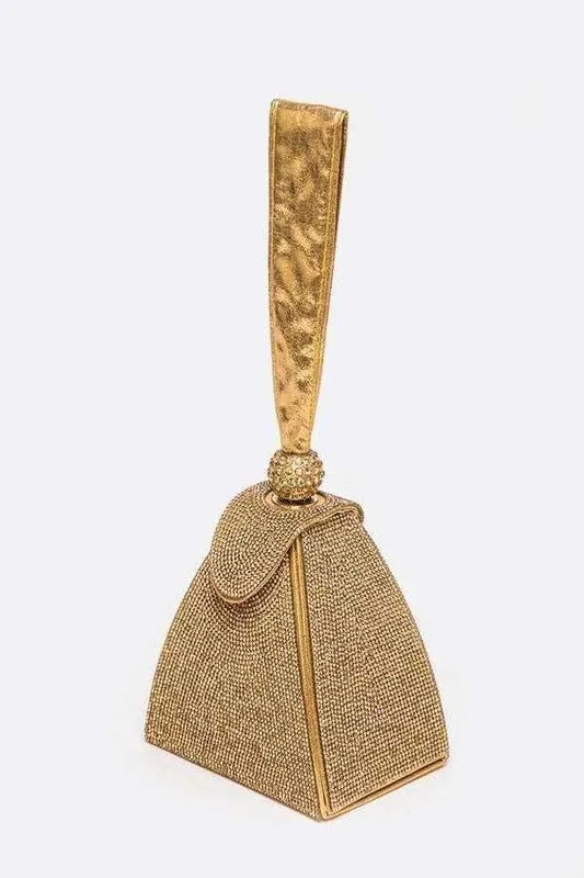 Iconic Rhinestone Top Handle Iconic Evening Clutch Bag