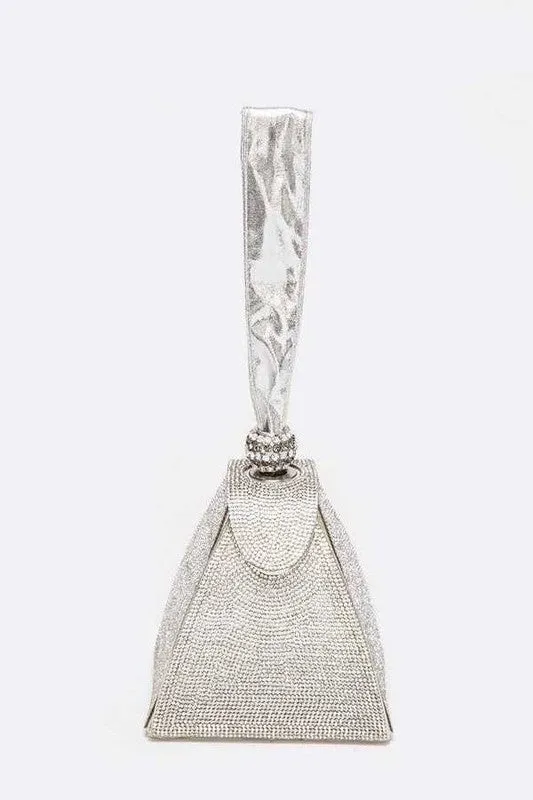 Iconic Rhinestone Top Handle Iconic Evening Clutch Bag