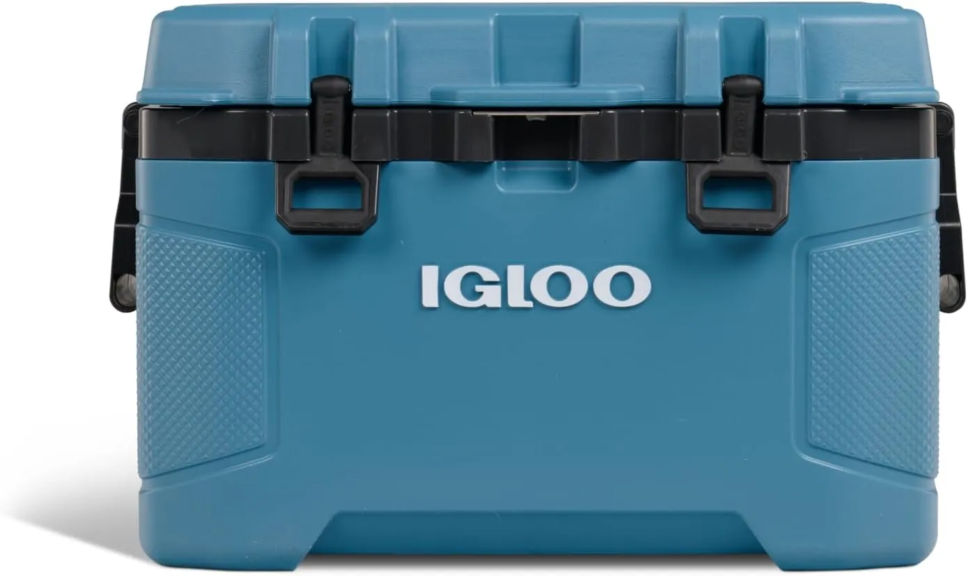 Igloo Trailmate 52Qt Wheeled Cooler, Insulated Hard Shell Ice Chest, Modern Blue