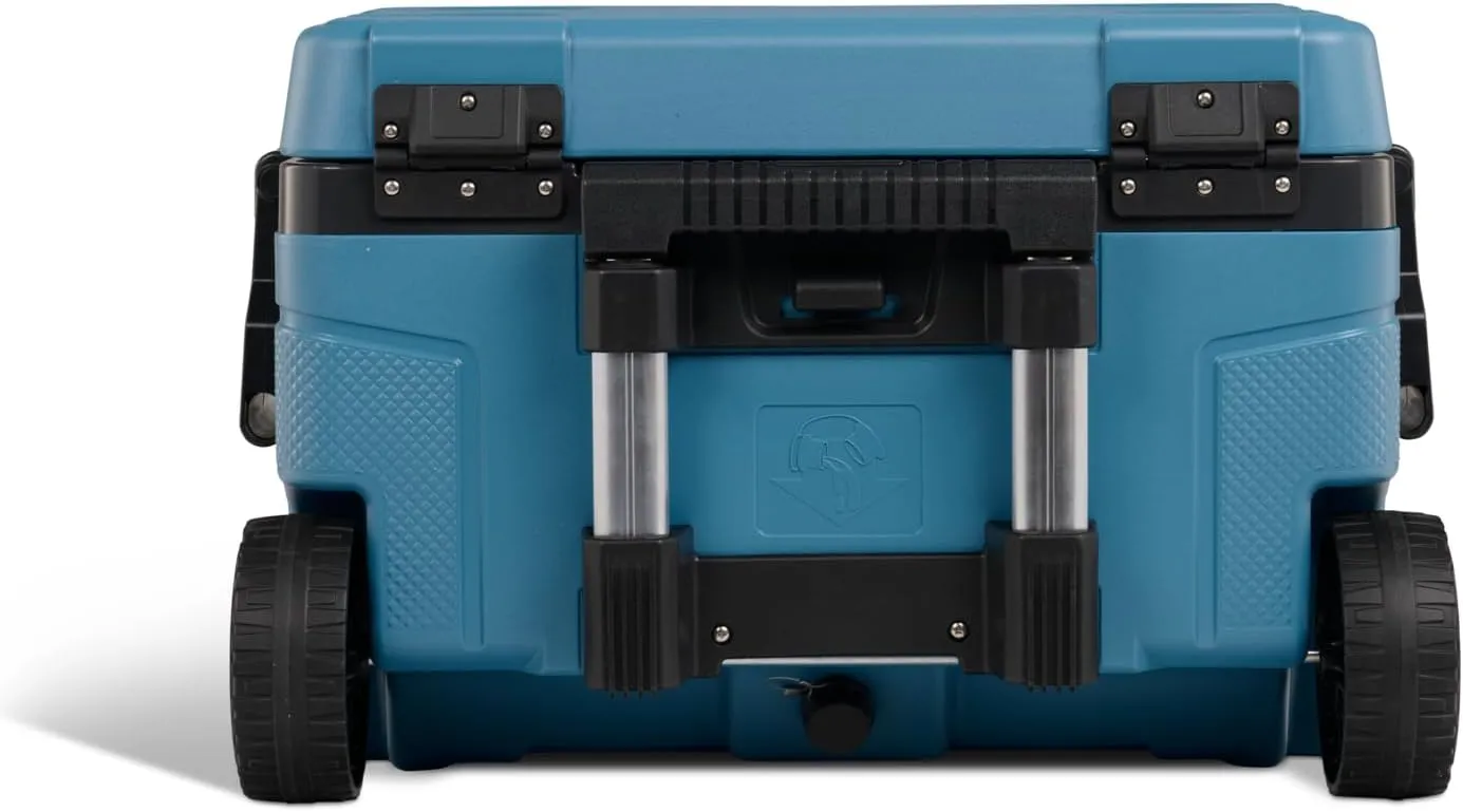 Igloo Trailmate 52Qt Wheeled Cooler, Insulated Hard Shell Ice Chest, Modern Blue