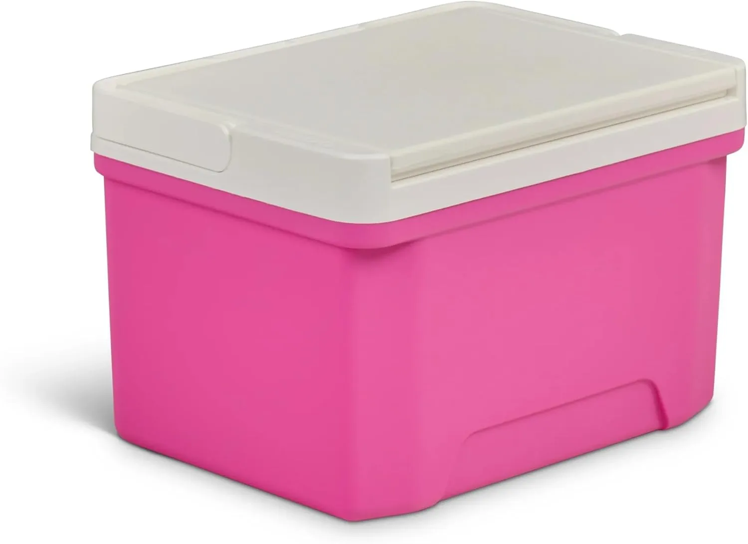 Igloos Laguna Small 9 QT Ice Chest Cooler, Fuchsia Burst, Hard Shell Portable Cooler Box, with Tray Lid and Cup Holders, Cool Riser Technology, Easy Clean, Travel, Beach, Camping