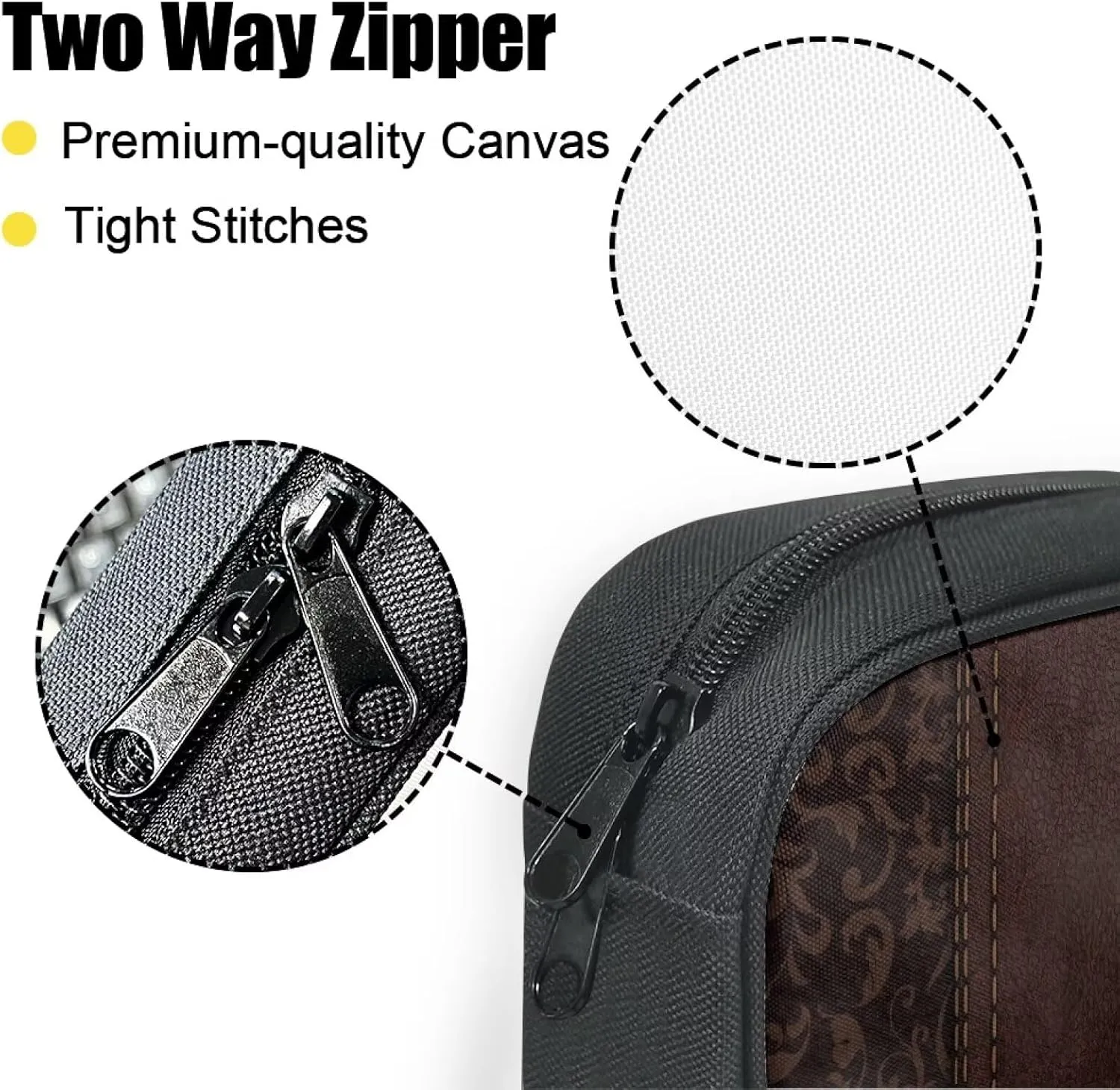 Imitation Leather Print Bible Case Bible Cover for Women Canvas Bible Carrying Case Built-in Pocket Handle Church Bag