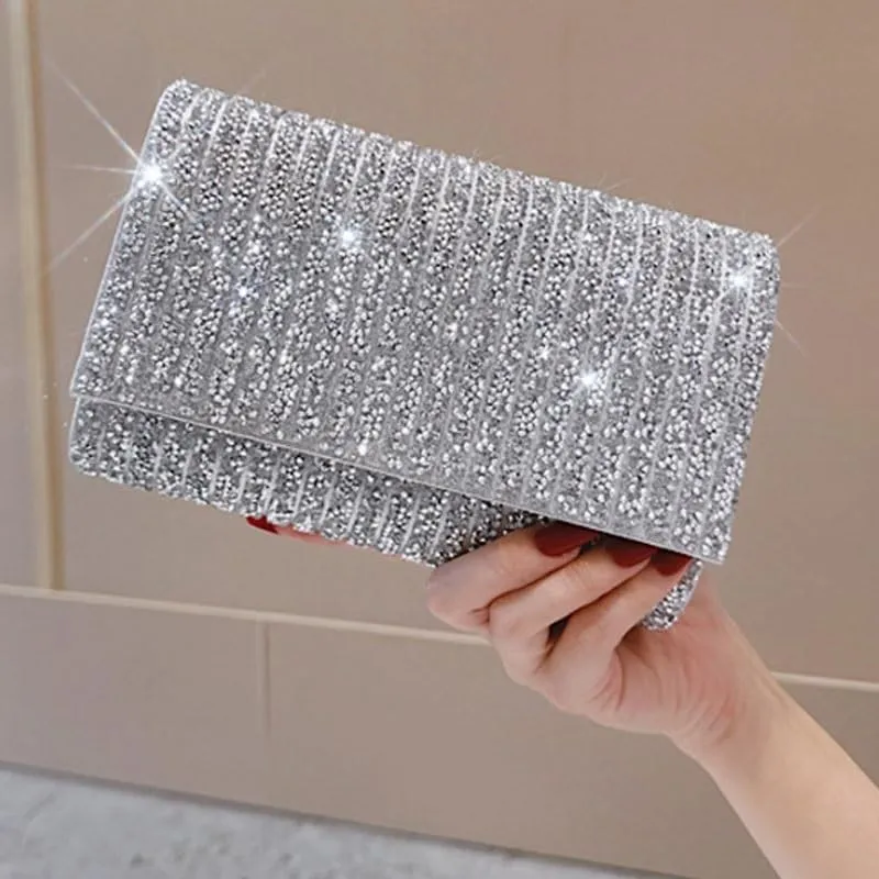 Inlaid Rhinestones Evening Bag Women Versatile Evening Bag