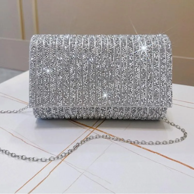 Inlaid Rhinestones Evening Bag Women Versatile Evening Bag