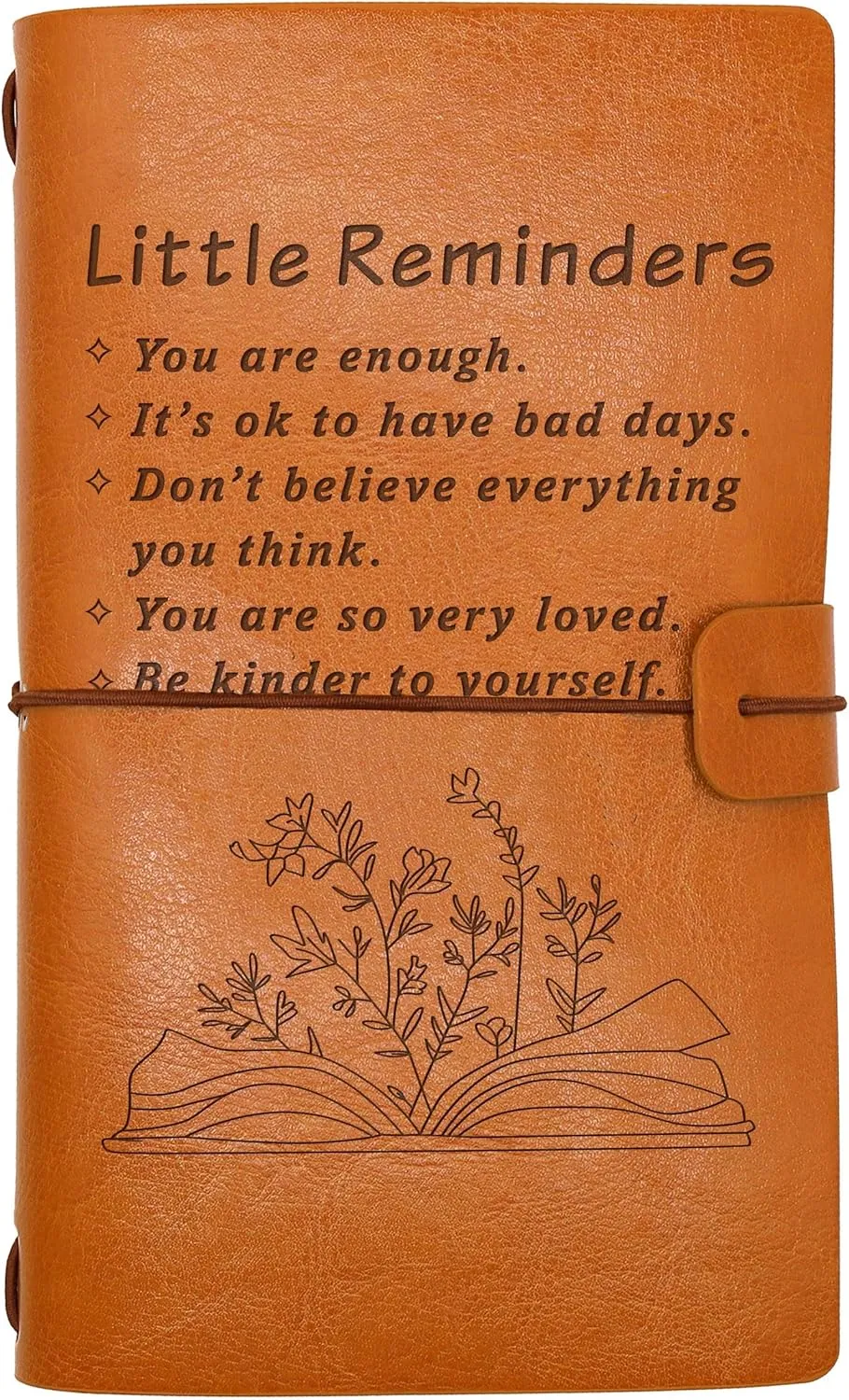 Inspirational Gift-Motivational Gifts-Travel Gift-You are Enough-Mental Health Gift-Self Love Gift,Little Reminders Journal-Birthday Christmas Graduation Gift-Refillable Travel Photo Diary Journal
