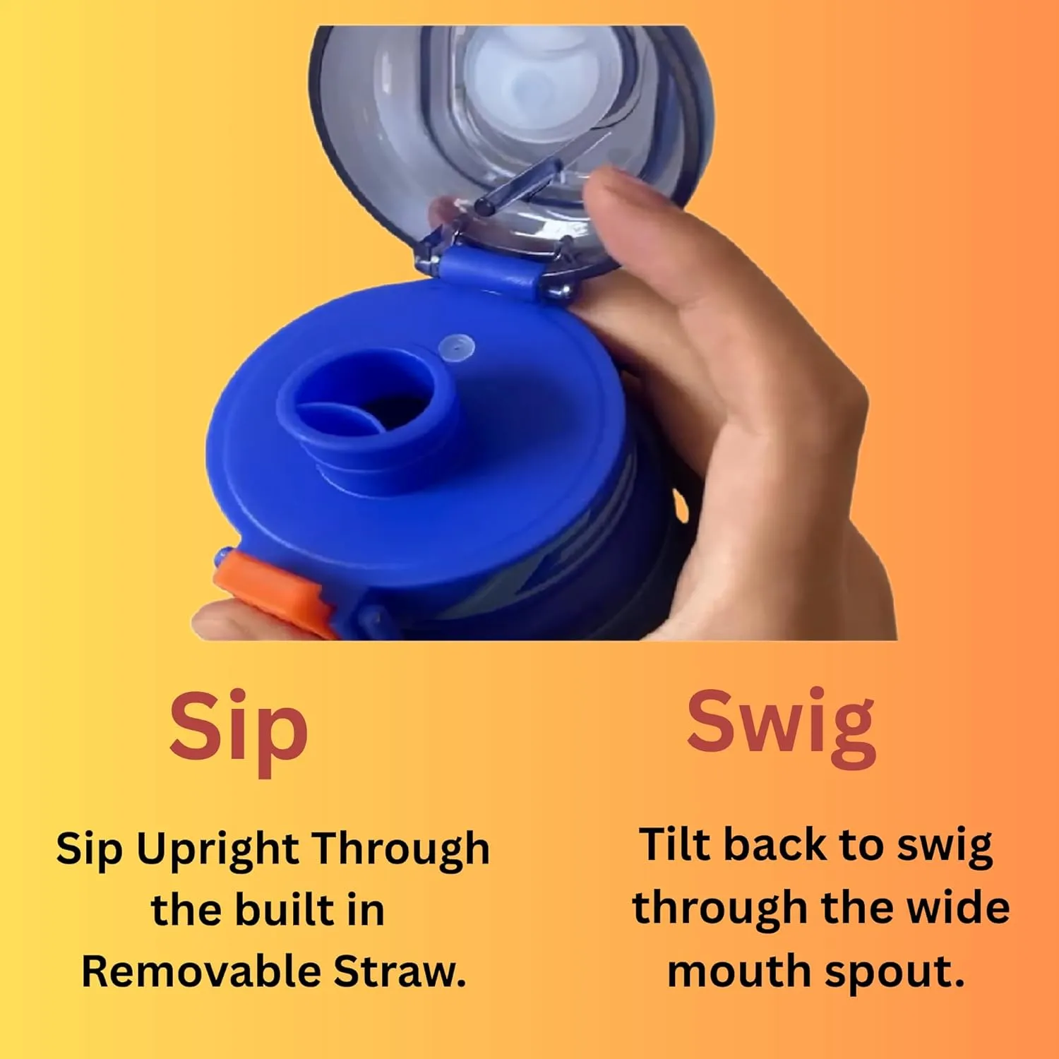 Insulated Stainless Steel Water Bottle with push-button lid with lock and Straw for Sports and Travel, BPA-Free Sports Water Bottle, 22 oz (Purple, 22 oz)