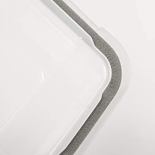 IRIS USA UCB-LD WEATHERTIGHT Storage Box, 62.8 Qt, Clear, 4 Pack