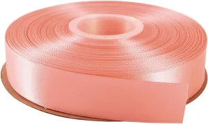 ITIsparkle 1" Inch Double Faced Satin Ribbon 50 Yards-Roll Set for Gift Wrapping Scrap Books Party Favor Hair Braids Baby Shower Decoration Floral Arrangement Craft Supplies, Pink Ribbon