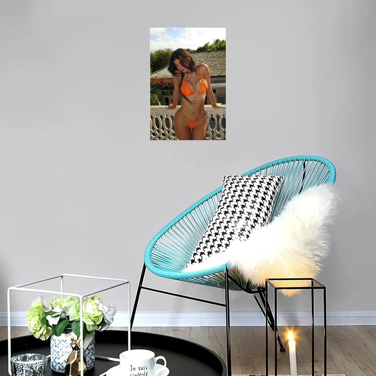 IVGAXLUD Kylie Jenner Sexy Actors Mold Poster 2 Wall Art Canvas Print Office Bedroom Living Room Decor 20x30inch(50x75cm) Unframe-style