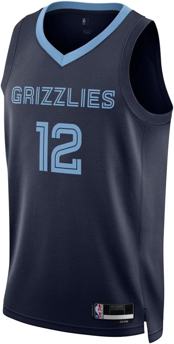 Ja Morant Memphis Grizzlies NBA Kids Youth 8-20 Navy Icon Edition Swingman Jersey