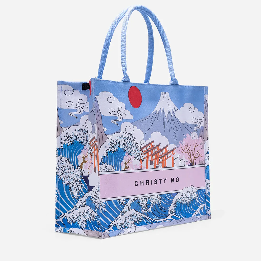 Japanscape Large Canvas Tote