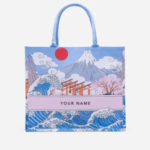 Japanscape Large Canvas Tote