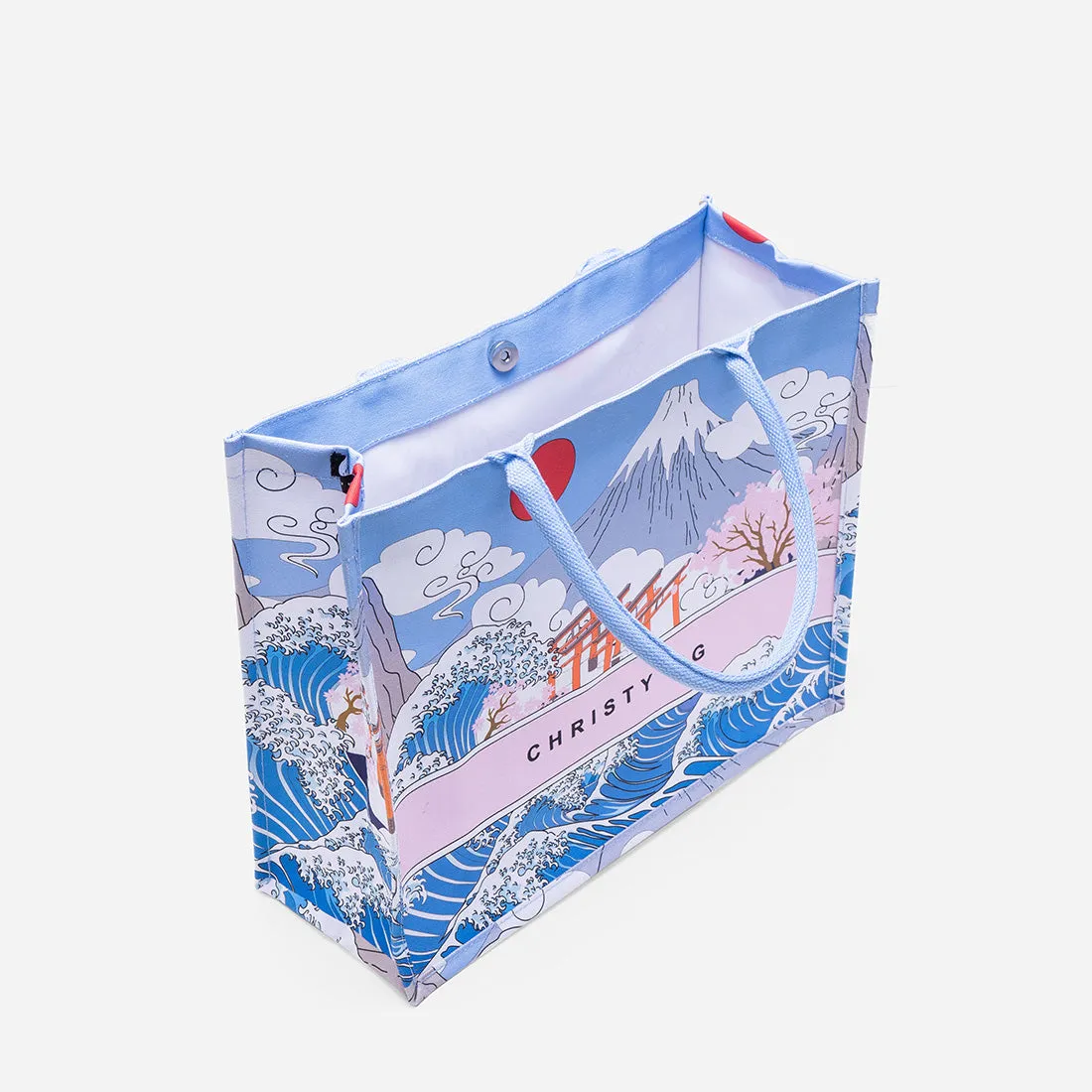 Japanscape Large Canvas Tote