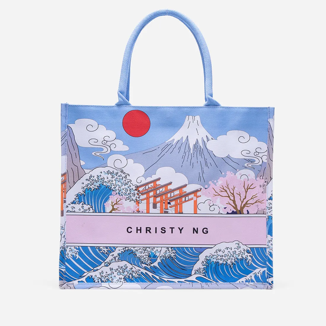 Japanscape Large Canvas Tote