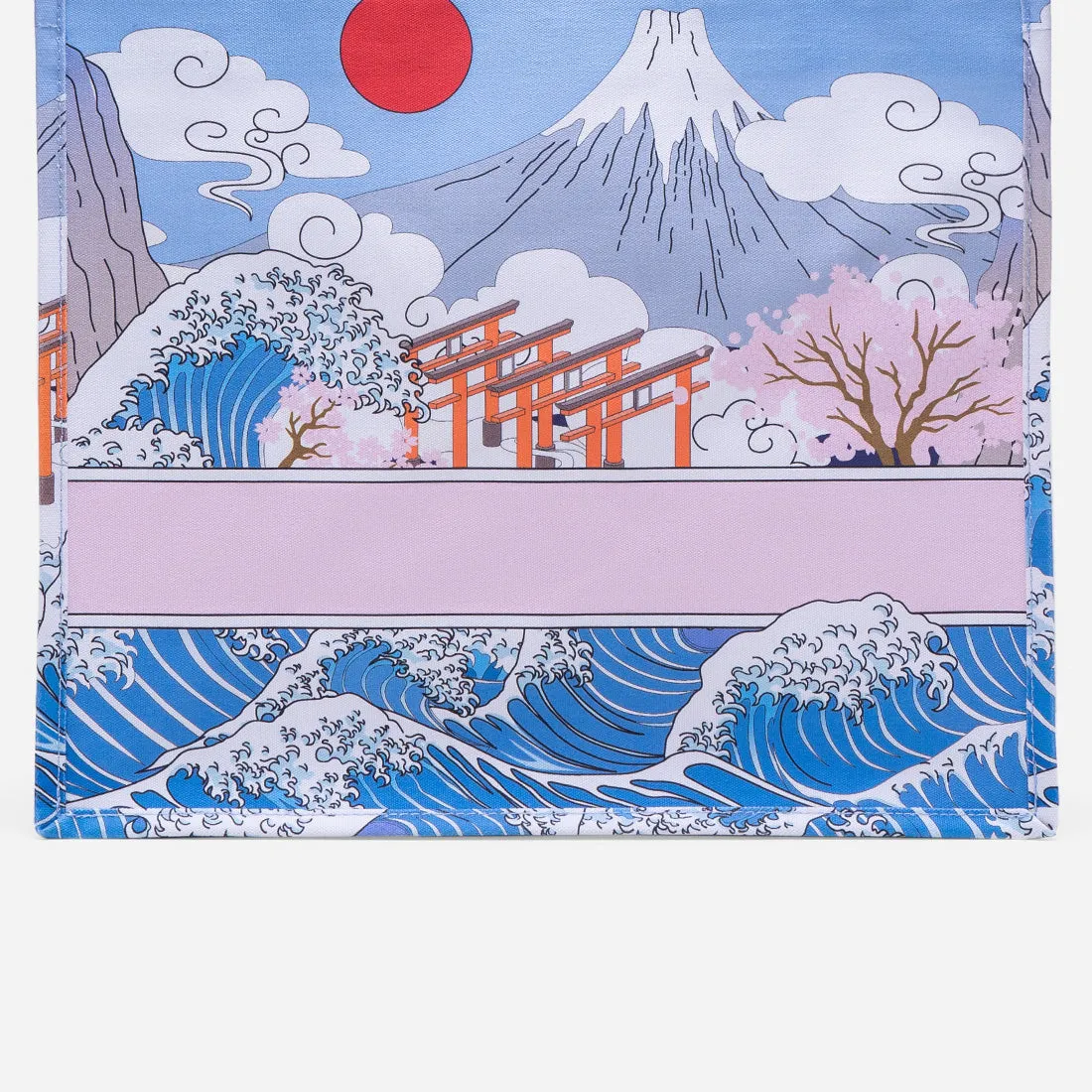 Japanscape Large Canvas Tote