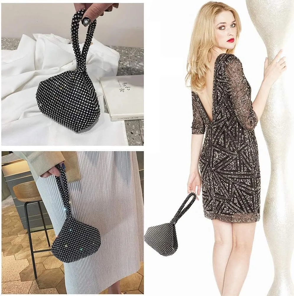 JIAN YA NA Fashion Women Bridesmaid Lady Girl Bride Evening Clutch Bag for Prom Cocktail Party Wedding Engagement