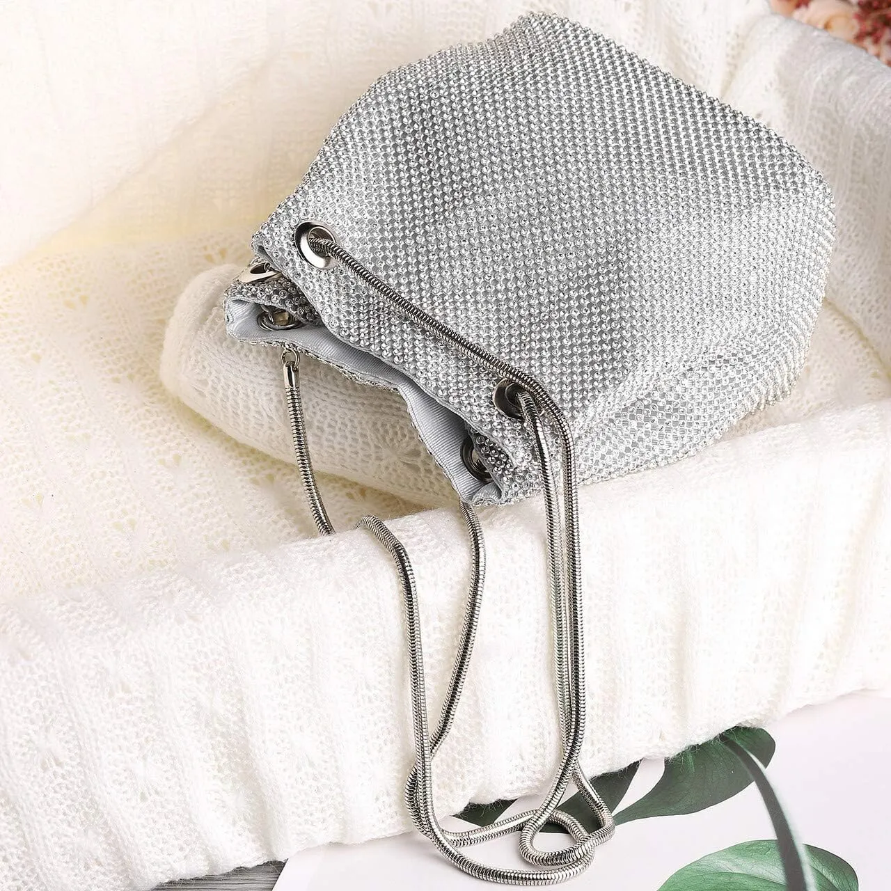 JIAN YA NA Fashion Women Bridesmaid Lady Girl Bride Evening Clutch Bag for Prom Cocktail Party Wedding Engagement