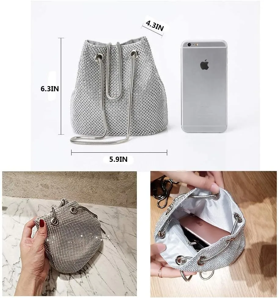 JIAN YA NA Fashion Women Bridesmaid Lady Girl Bride Evening Clutch Bag for Prom Cocktail Party Wedding Engagement