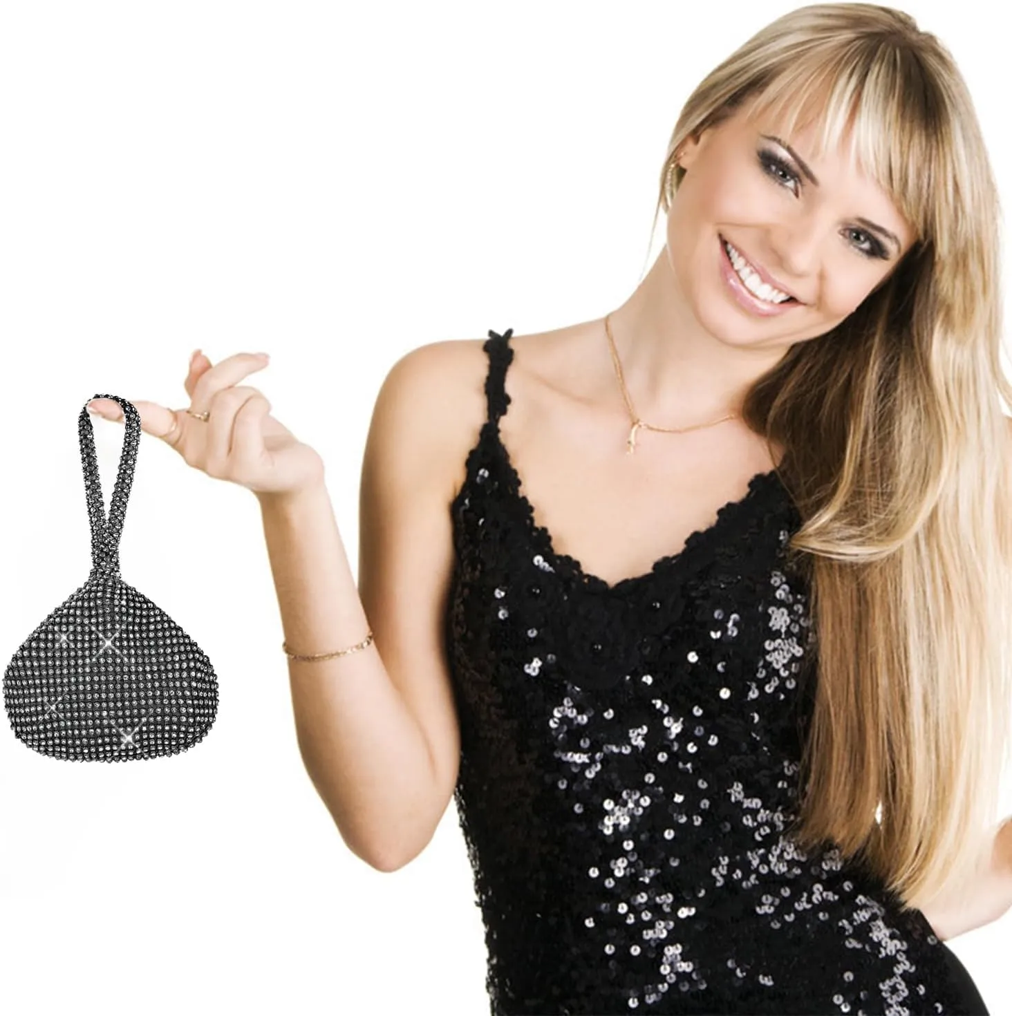 JIAN YA NA Fashion Women Bridesmaid Lady Girl Bride Evening Clutch Bag for Prom Cocktail Party Wedding Engagement