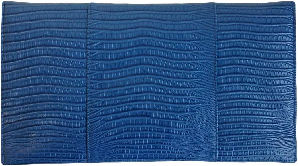 JNB Synthetic Lizard Rhinestone Accent Envelope Clutch