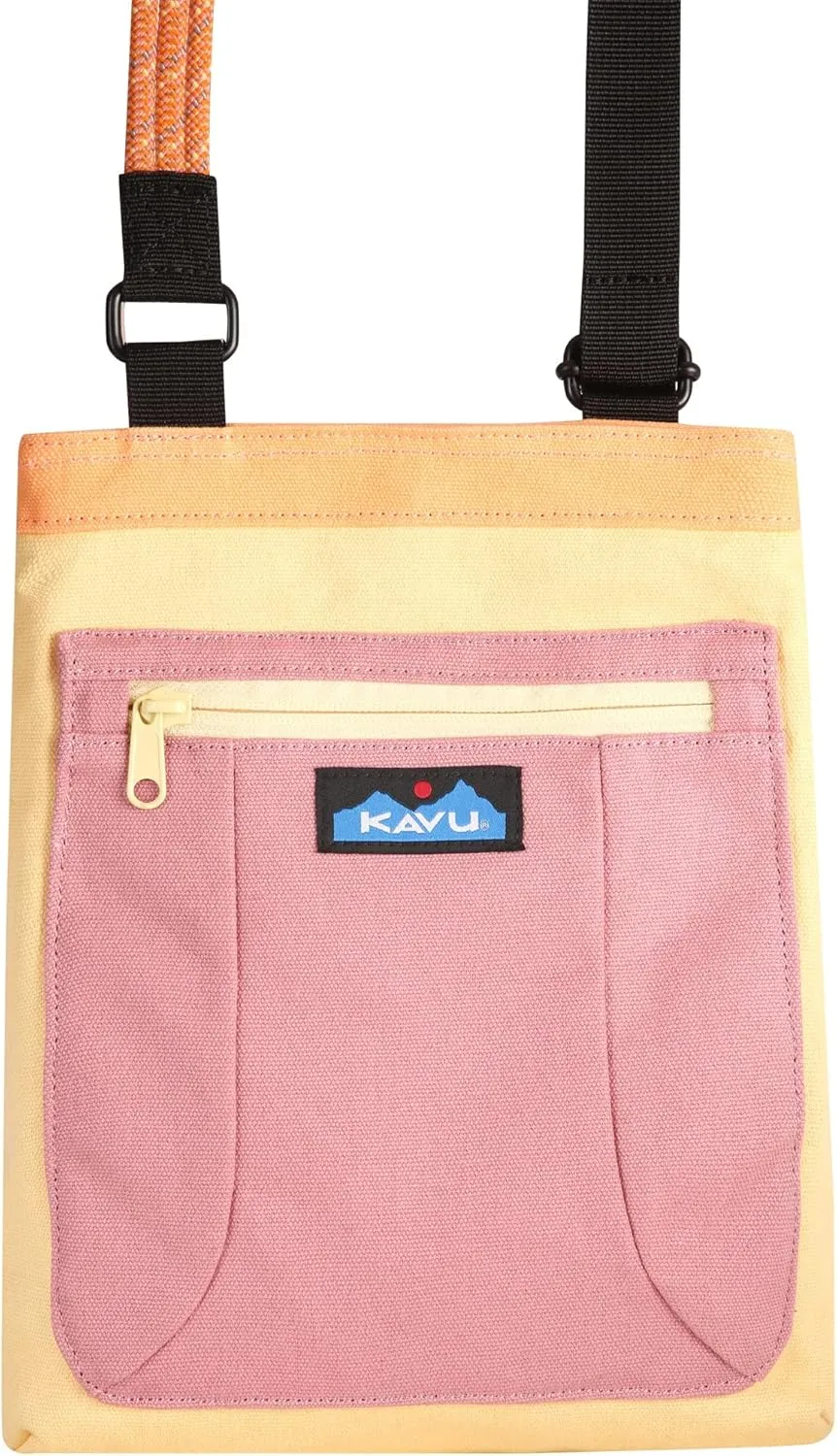 KAVU Keepalong Semi Padded Sling Canvas Rope Crossbody Bag