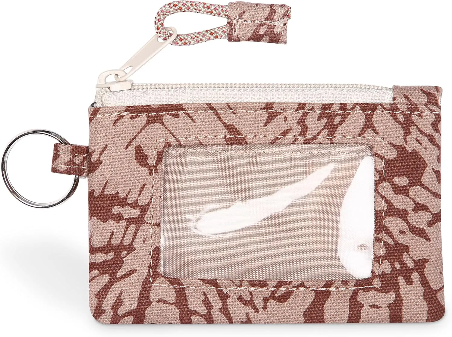 KAVU Stirling Double Sided Slim Cotton Canvas Zip Wallet