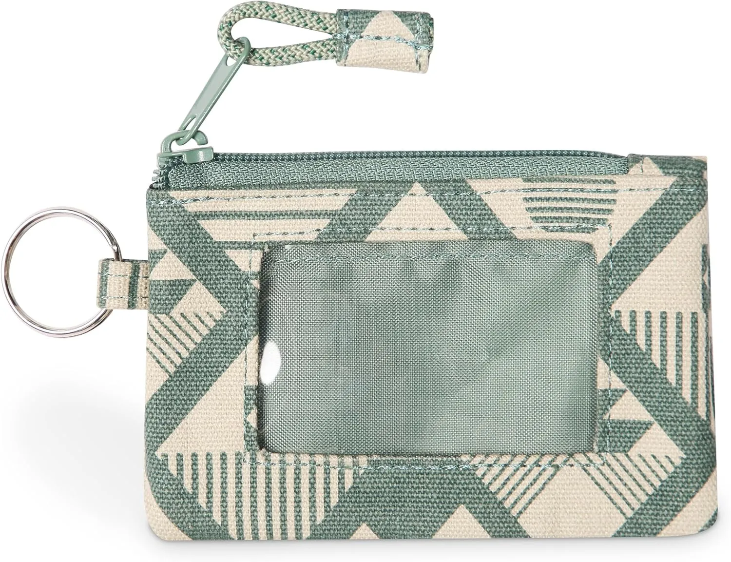 KAVU Stirling Double Sided Slim Cotton Canvas Zip Wallet
