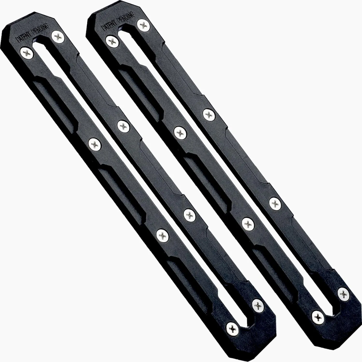 Kayak Track Mount, Kayak Accessories for Fishing to Mount Kayak Paddle Holder, Kayak Rod Holder, Kayak Cup Holder. Low Profile Kayak Rail Track Mount, 2 Pack (10.5'' Track Length), Black