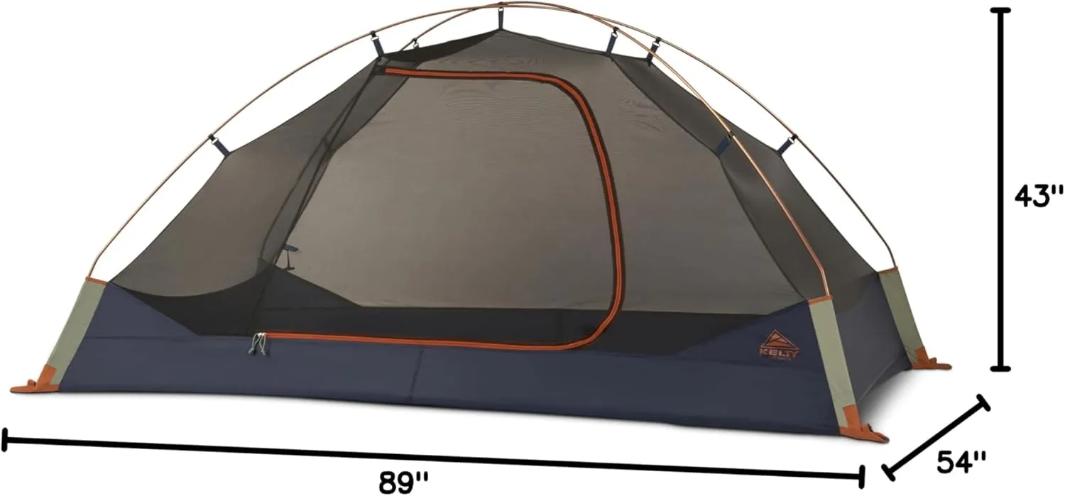 Kelty Late Start Backpacking Tent – Lightweight Two Man Camping Tent Shelter with Quickcorners, Aluminum Poles, Waterproof Poly Fly, Updated for 2024