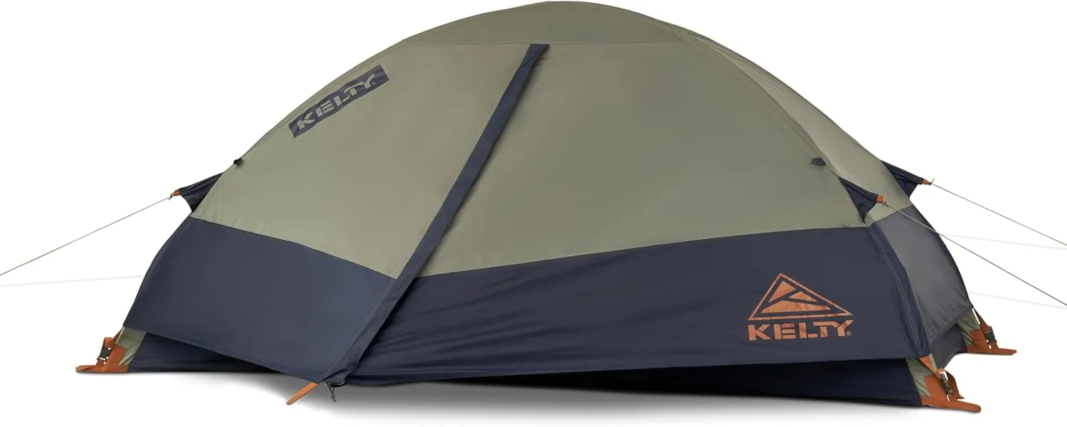 Kelty Late Start Backpacking Tent – Lightweight Two Man Camping Tent Shelter with Quickcorners, Aluminum Poles, Waterproof Poly Fly, Updated for 2024