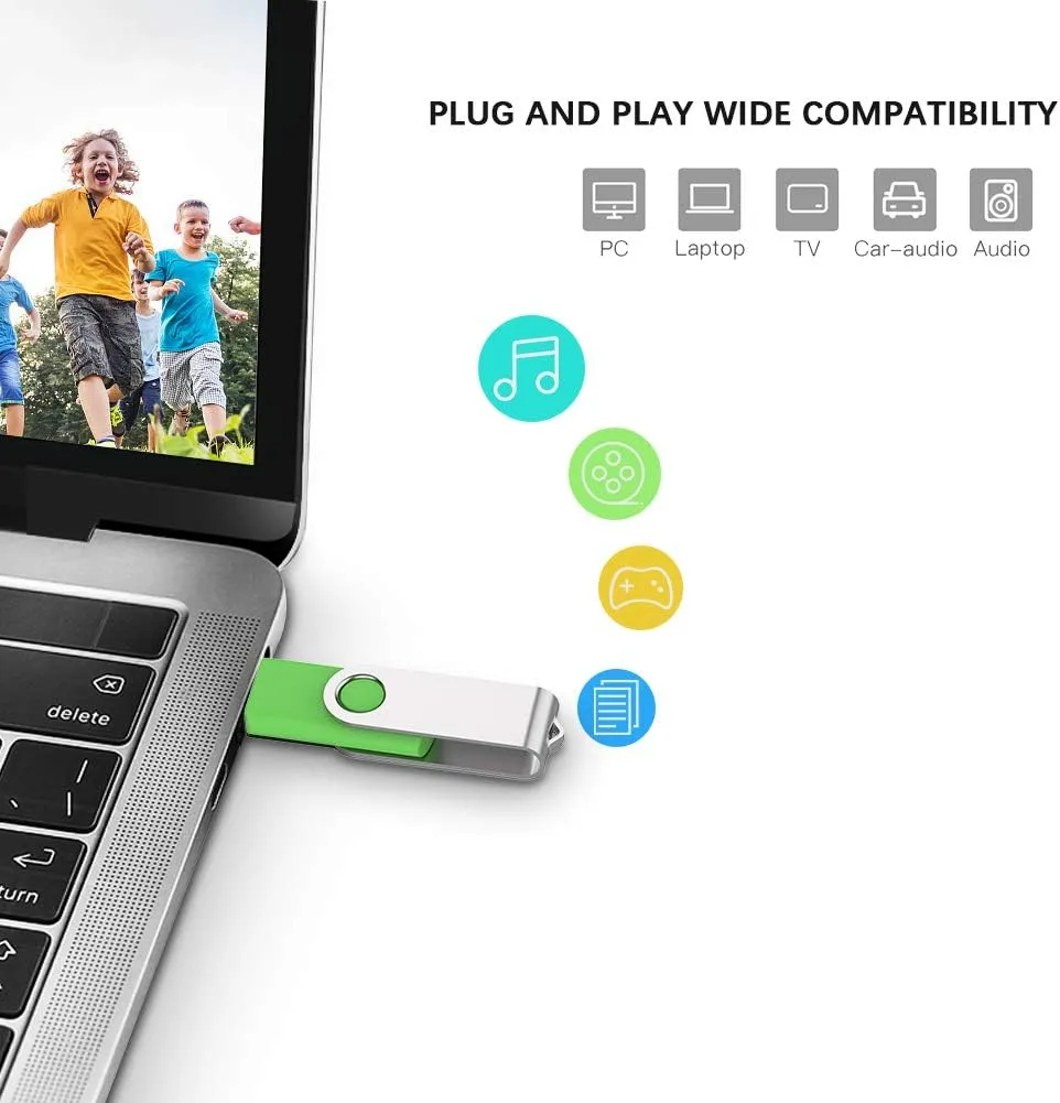 KEXIN USB 3.0 Flash Drive 64GB 10 Pack Thumb Drive 64G USB Drive USB 3.0 Drive 64 GB with LED Indicator