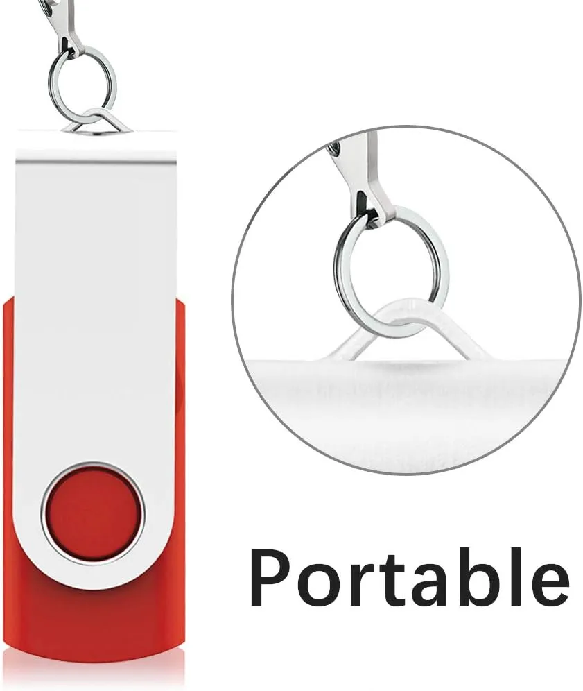 KEXIN USB 3.0 Flash Drive 64GB 10 Pack Thumb Drive 64G USB Drive USB 3.0 Drive 64 GB with LED Indicator