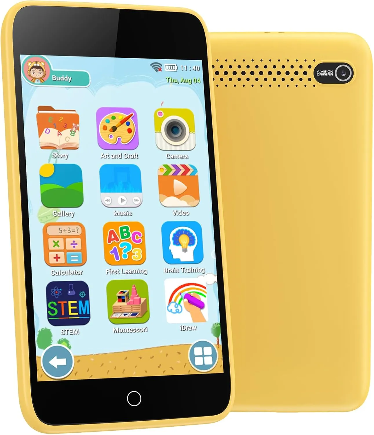 Kids Smart Phone Gifts for Boys and Girls Ages 3-12, 3.97" Touchscreen Learning Toys – Kids Cell Phone with 210  Learning Games and 190  Drawing, Toys for Birthday Christmas and Back-to-School Gifts