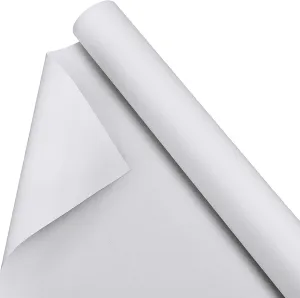 Kinlop 24 Inch x 20 Feet Double Primed Cotton Canvas White Canvas Roll for Oil and Acrylic Paint