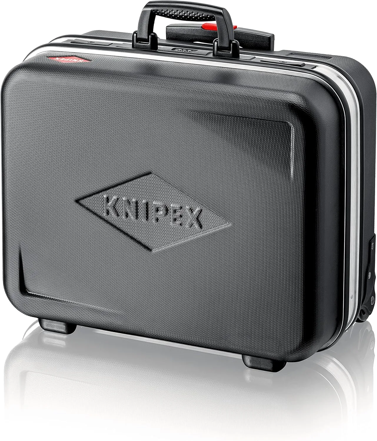 KNIPEX Tool Case "Big Basic Move", Empty, on Wheels, Telescopic Handle, 54 Inserting Options, 33 L Volume, Tool Trolley, Rolling Toolbox, 00 21 06 LE