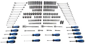 Kobalt 189-Piece Standard (SAE) and Metric Mechanic's Tool Set with Hard