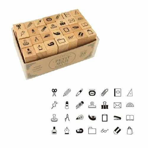 Kodomo No Kao Petit Moji Stamp Set - Large
