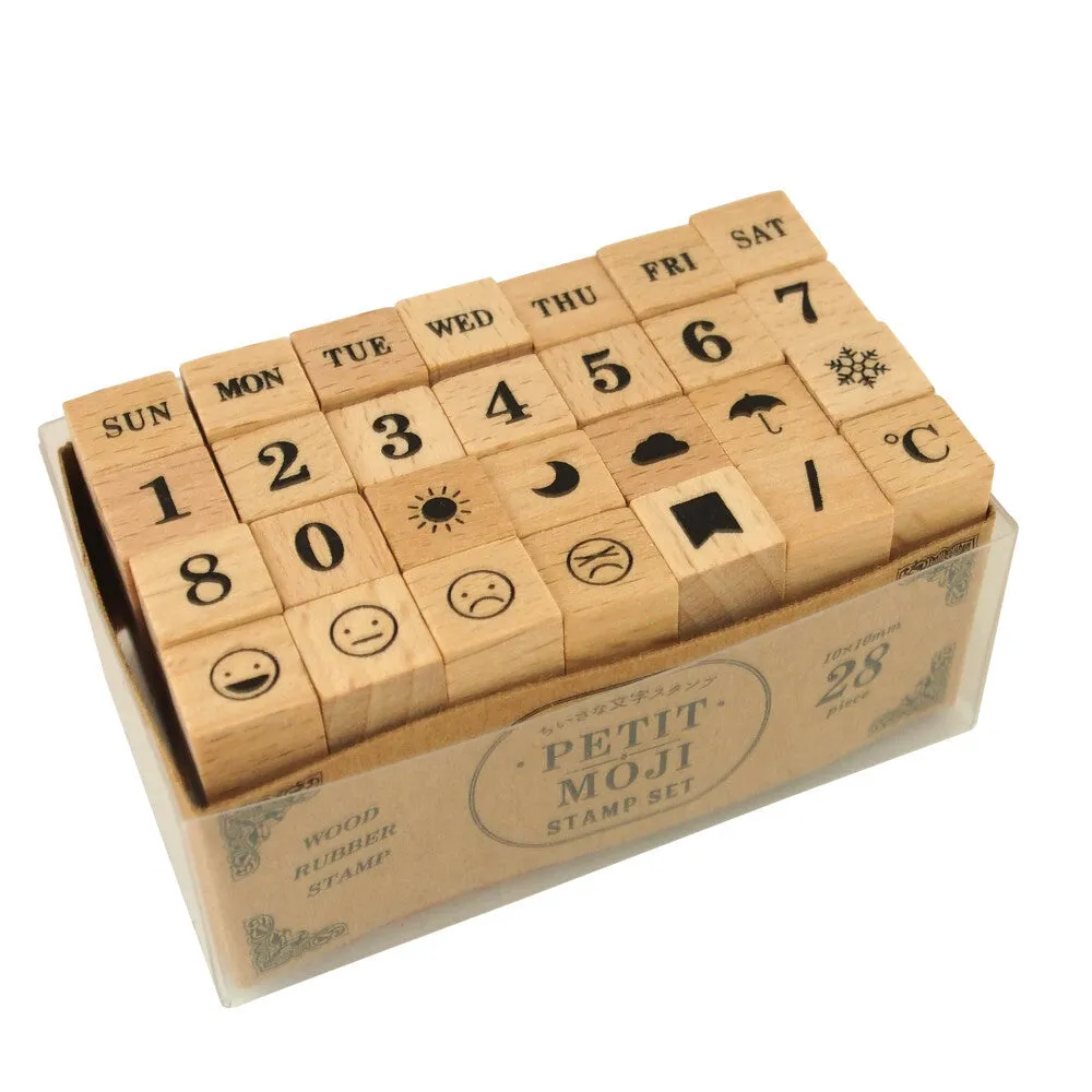 Kodomo No Kao Petit Moji Stamp Set - Large